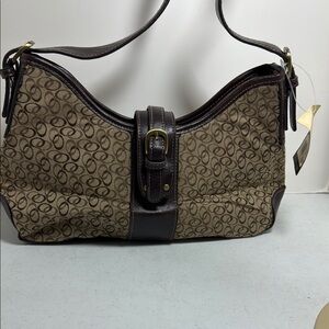 Cherokee Brown and Black Patterned Shoulder Bag